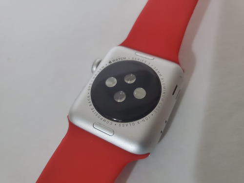 Apple Watch Series 3 38mm - Gps - Color Plata Plateado Rojo (Usado)