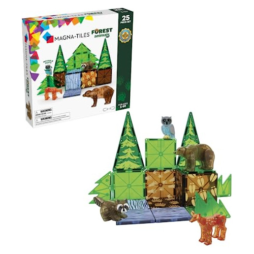 Conjunto Magnético De Animales Del Bosque Magna-tiles