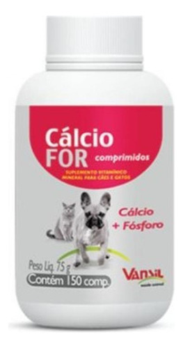 Suplemento Cálcio For 150 Comprimidos - 75g