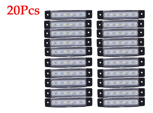 12v 6 Led Autobús Camión Remolque Luz De Marcador Lateral De