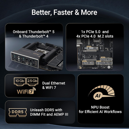 Asus Proart Z890-creator Wifi Z890 Lga 1851 Atx Motherboard,