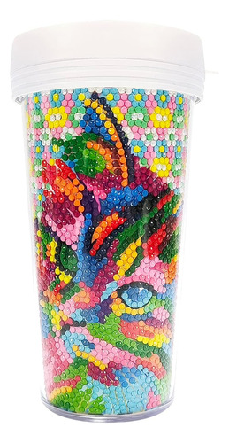 Vaso Plastico Con Diamante Gato Vaso Plastico Diamante 16 On