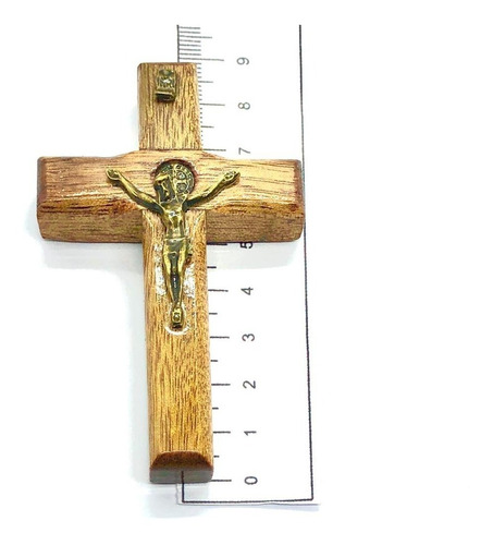 Crucifixo Carro Parede Cruz Sagrada Medalha São Bento Stlr 4