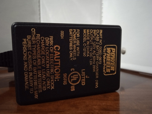 Imagen 2 de 6 de Cargador Original Power Wheels De 12v