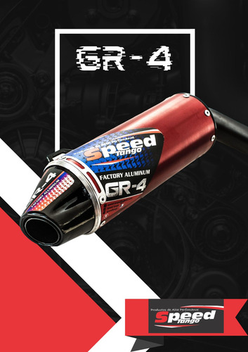 Escape Honda Tornado 250- Gr-4 Con Sordina- Rojo Negro Azul