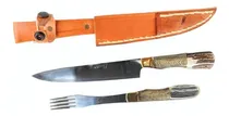 Comprar Set De Asado Cuchillo Y Tenedor Artesanal-especial Asadores