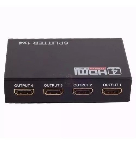 Splitter Distribuidor Hdmi 1x4 Divisor Full Hd 1.4 3d 1080p