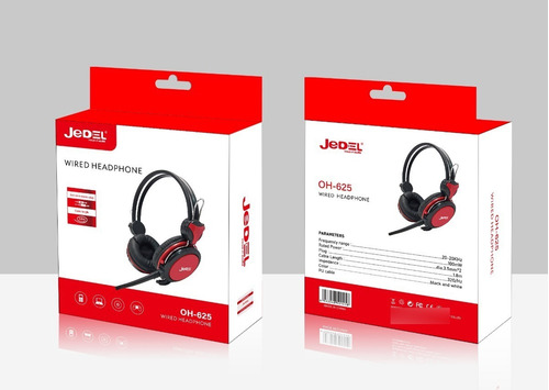 Imagen 2 de 3 de Auriculares Gamer Pc Jedel Oh-625 Mic Y Control Vol.