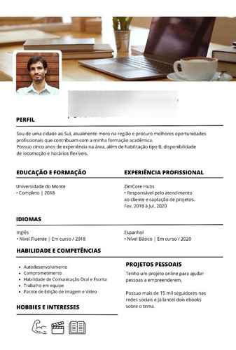 Currículo Profissional Elaboramos Para Você
