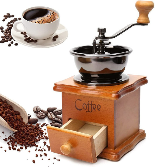 molinillo de manivela portátil para oficina Molinillo manual de granos de café 4 ajustes ajustables viajes fresa cónica de cerámica ligera camping 