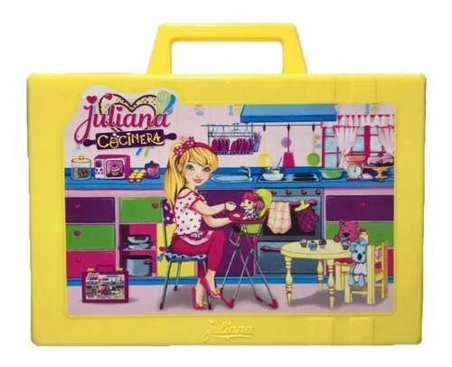 Imagen 10 de 10 de Valija Juliana Cocinera Con Accesorios Chica Original Tv