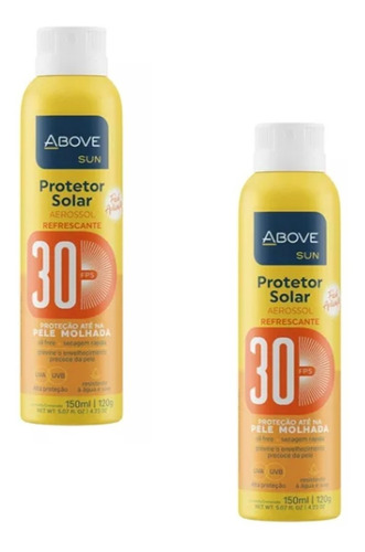 Kit 2 Protetor Solar 30fps Spray Praia Piscina Longa Duração