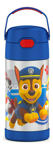 Thermos Funtainer Patrulha Canina 350ml De Aço Inoxidável Cor Azul