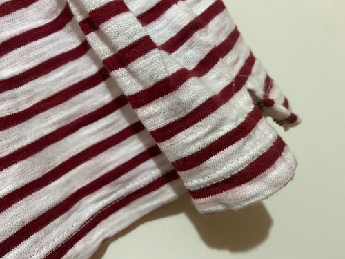 Remera Cuello Bote Importada A Rayas Banana Republic