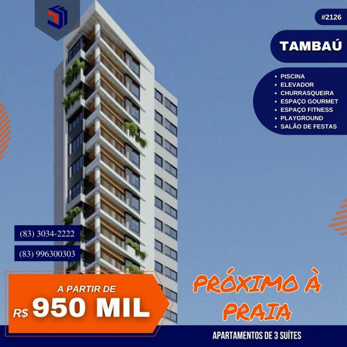 Imagem 1 de 15 de Apartamento Para Venda Em João Pessoa, Tambaú, 3 Dormitórios, 3 Suítes, 3 Banheiros, 2 Vagas - 2126_1-1964191