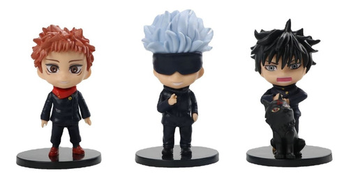 Imagen 9 de 9 de Set De 6 Figuras Jujutsu Kaisen + Lobo