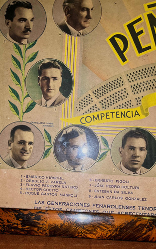 Peñarol 1949, Póster Original, El Más Buscado, Encuadrado. (Usado)