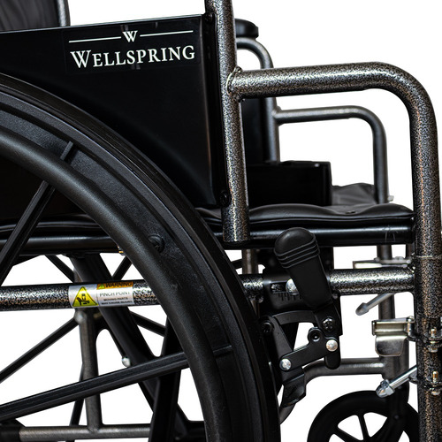 Silla De Ruedas Premium Con Llantas Sólidas De Alta Calidad Color Negro