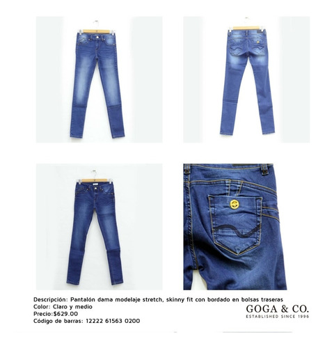 Goga Jeans Dama Garantia Colores Modelos Mercado Libre