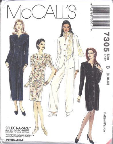 Mccall 's Pattern Tamaño: Misses' Forro Chamarra Vestido