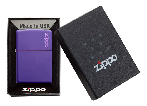 Imagen 6 de 10 de Encendedor Zippo Lighter Classic Purple Matte Zippo Logo