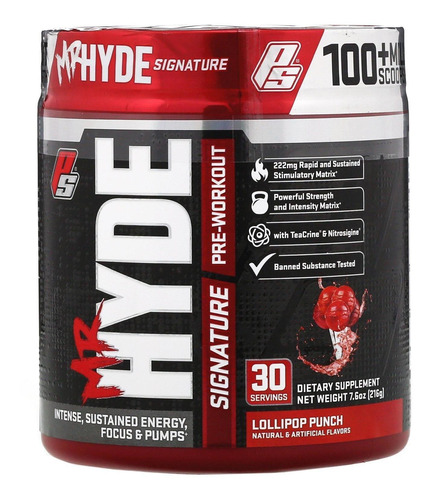 Mr Hyde Signature 30 dosis originales e importadas antes del entrenamiento