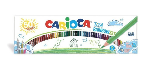 Super Lapices Color Carioca Tita Rainbow X50 Design In Italy