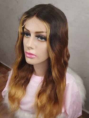 Lace Front Ondas Cor Ombré Cabelo 100% Humano Heloisa H013