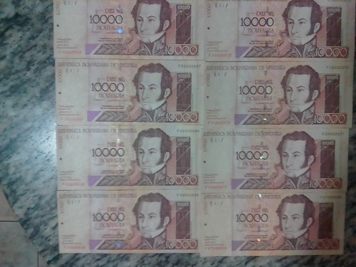 Colección De Billetes Venezolanos Antiguos Varios
