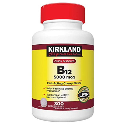Firma Kirkland Espera Más Disuelve Rápido B-12 5000 R3dgp