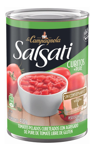 Tomate Cubeteado Salsati La Campagnola Mediano