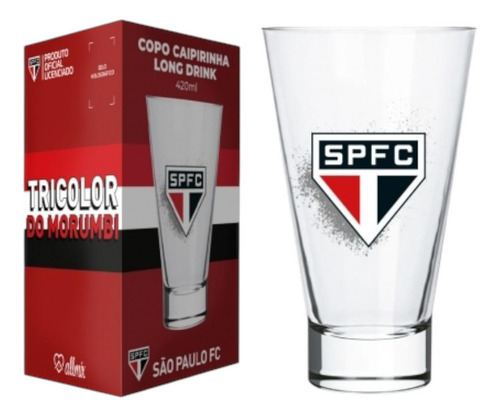 Copo Ilha Bela Caipirinha Long Drinks São Paulo 420ml Allmix Cor Vidro Transparente