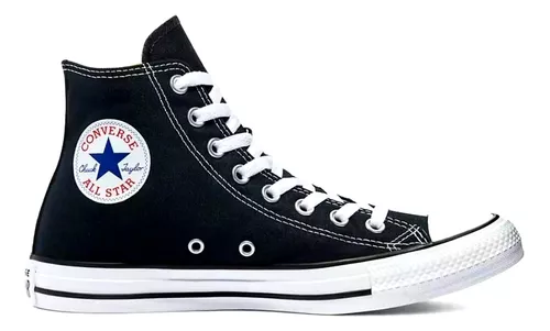 Tênis converse all star cano alto preto - R$ 129.90, cor Preto (para  corrida, com sola alta, com solado alto, confortável, de borracha) #16645,  compre agora