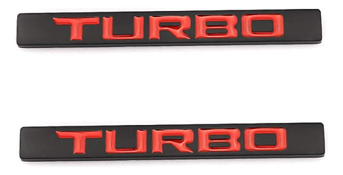 2 Emblemas Turbo Para La Mayoria De Los Coches, Motocicleta