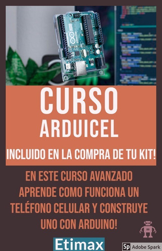 Imagen 2 de 4 de Sim800l Kit Celular Touch Screen Arduino - Curso Incluido!