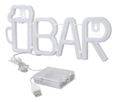 Letrero Led De Neón Con Diseño En Forma De Barra Usb O