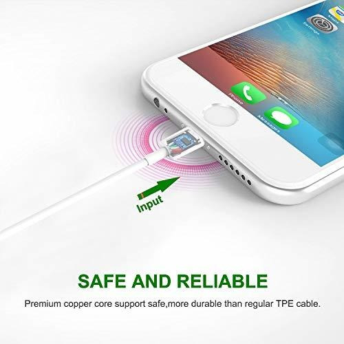 3 Cable Lightning Para iPhone 10 Pie Extra Largo Xs Max Xr