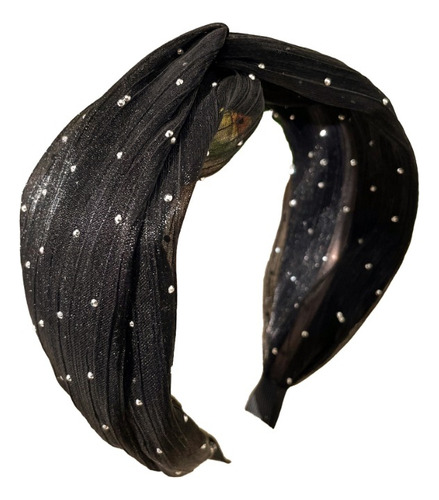 Diadema Ala Ancha Malla Diamante Alta Gama Moda Para Mujer