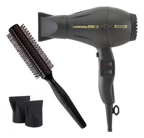 Turbo Power  - Secador De Pelo Profesional Iónico, Negro