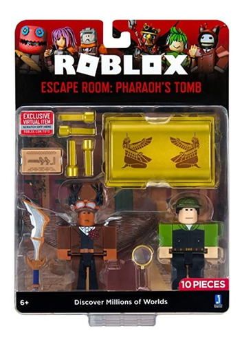 Roblox Set 2 Figuras Con Accesorios Muñecos Escape Room