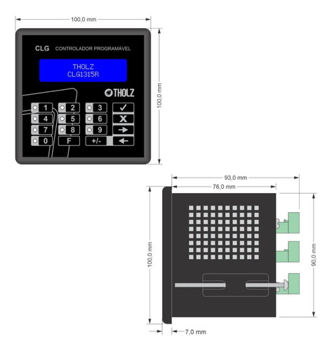 Controlador Lógico Programável Clp Tholz Clg1315r 8 Saídas
