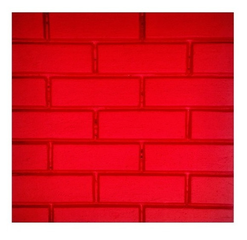 3d Panel De Ladrillo Rojo Brillante Poliestireno 8 Pack(eps)