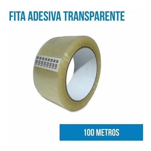 Cinta ancha transparente de 100 m x 45 mm para cerrar la caja