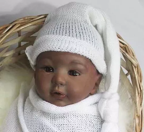 BEBÊ REBORN REALISTA MENINA KYLIN NEGRA