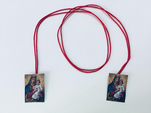 5 Collar Escapulario Nuestra Señora Sagrado Corazon 5 Pz