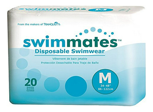 Swimmates Desechables Para Adultos Pañales Para Nadar, Media