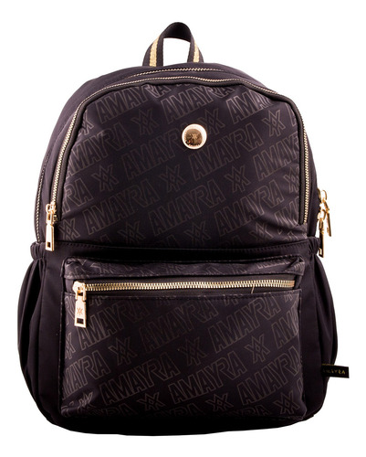 Imagen 4 de 10 de Mochila Urbana Amayra Mujer Dama Simil Cuero Grande 4 Pp