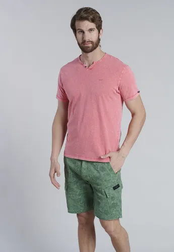 Polera Henley Oregon Rojo Ss2025 Ferouch