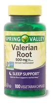 Comprar Spring Valley Valerian Root 500mcg 100 Cápsulas Vegetarianas