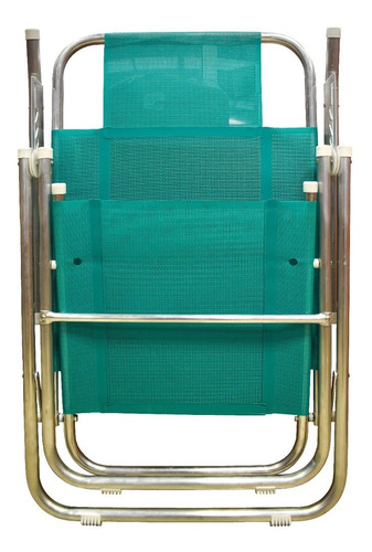 Imagen 7 de 9 de Reposera Aluminio 5 Posiciones Alta Kit X3- Disentino®